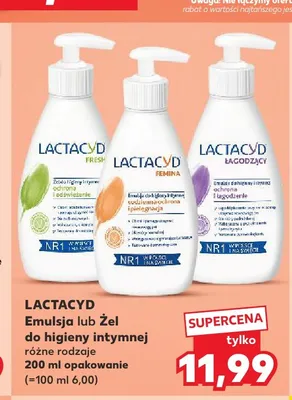 Emulsja do higieny intymnej Lactacyd Femina promocja w Kaufland