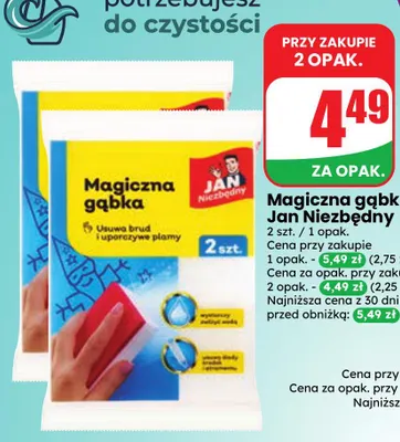 Magiczna gąbka Jan Niezbędny promocja w Dino