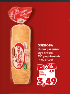 Bułka pszenna wyborowa Oskroba promocja w Kaufland
