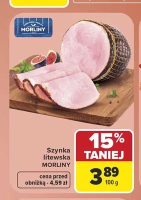 Szynka litewska Morliny promocja w Carrefour
