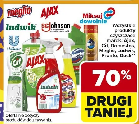 Produkty czyszczące różne marki promocja w Carrefour Market