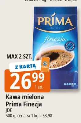 Kawa mielona Prima Finezja promocja w Leclerc