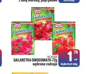 Galaretka owocowa Dr. Oetker promocja w Tomi Markt