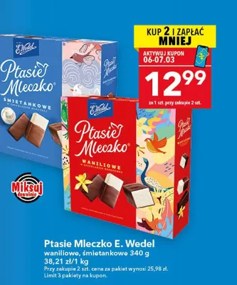 Ptasie mleczko waniliowe promocja w LEWIATAN