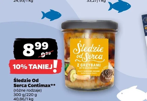 Śledzie Od Serca Contimax promocja w Netto