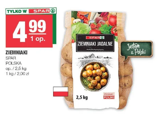Ziemniaki Spar polska promocja w SPAR