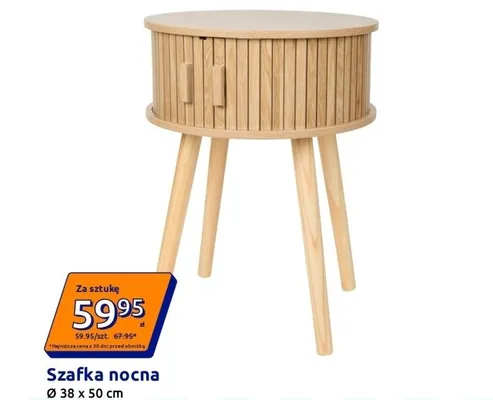 Szafka nocna Ø38x50cm promocja w Action