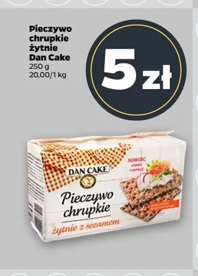 Pieczywo chrupkie żytnie Dan Cake promocja w Netto