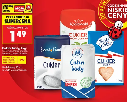 Cukier biały Królewski promocja w Biedronka