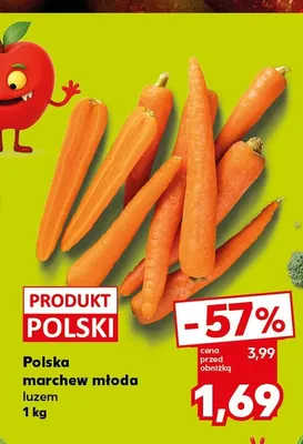 Marchew młoda polska promocja w Kaufland