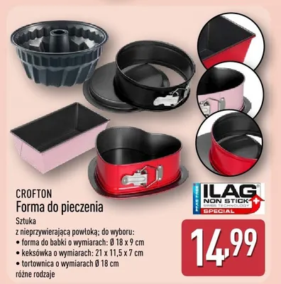 Forma do pieczenia CROFTON różne rodzaje promocja w Aldi