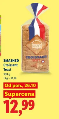 Chleb tostowy Smashed Croissant Toast promocja w Lidl