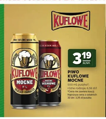 Piwo Kuflowe Mocne Wiśniowe 500 ml promocja w Stokrotka