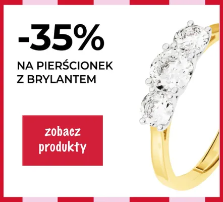 Pierścionek z brylantem Briju promocja w Briju