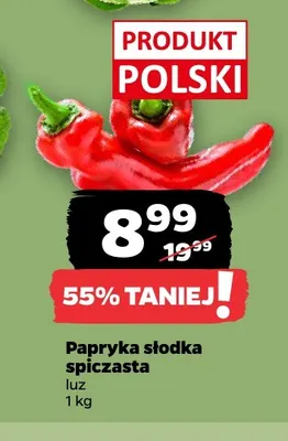 Papryka słodka spiczasta promocja w Netto