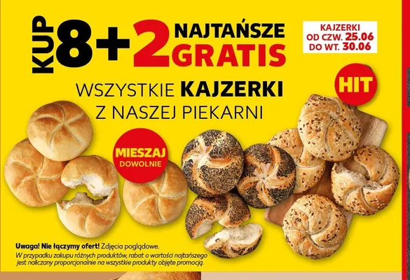Kajzerki z naszej piekarni promocja w Kaufland