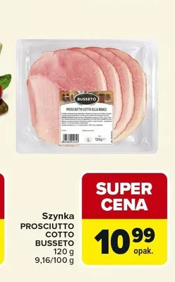 Szynka Prosciutto Cotto BUSSETO promocja w Carrefour Market