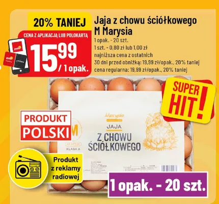 Jaja z chowu ściółkowego promocja w POLOmarket