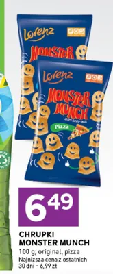 Chrupki Lorenz Monster Munch Pizza promocja w Stokrotka