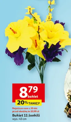 Bukiet 11 żonkili promocja w Auchan