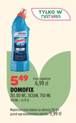 Żel do WC Domofix Ocean promocja w Drogerie Natura