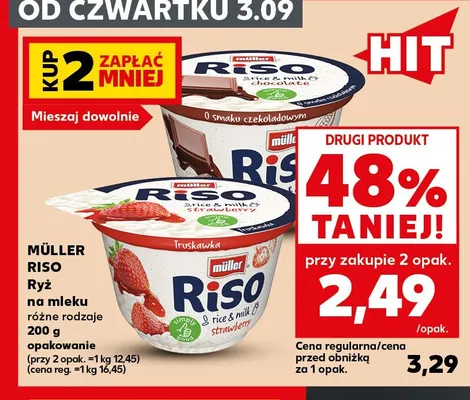 Ryż na mleku Müller Riso promocja w Kaufland