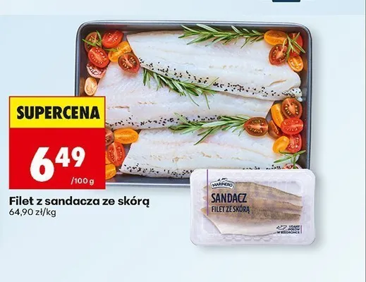 Filet z jesiotra ze skórą Marinero promocja w Biedronka