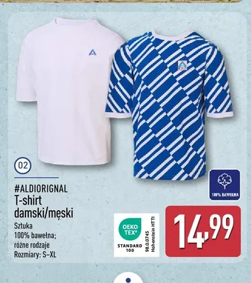 T-shirt damski/męski #ALDIORIGINAL promocja w Aldi
