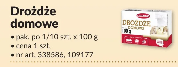 Drożdże domowe promocja w Makro