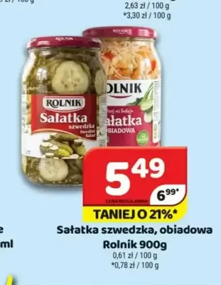 Sałatka obiadowa Rolnik promocja w Delfin