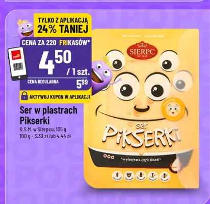 Ser w plastrach Pikserki promocja w POLOmarket