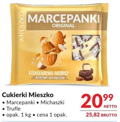 Cukierki Mieszko Marcepanki, Michaszki, Trufle promocja w Makro