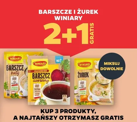 Barszcz, Żurek (różne rodzaje) Winiary promocja w Netto
