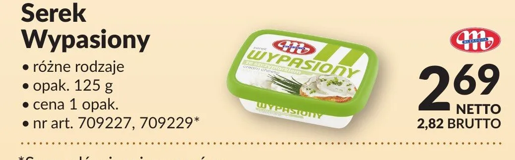 Serek Wypasiony różne rodzaje promocja w Makro