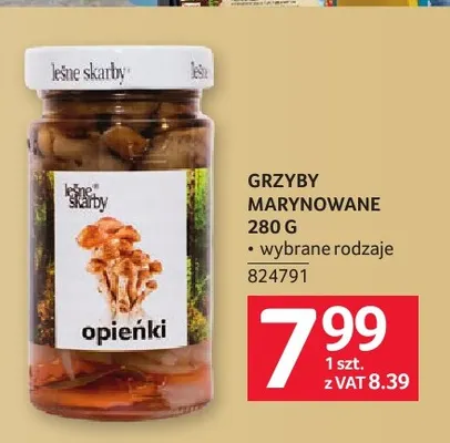 Grzyby marynowane Leśne Skarby promocja w Selgros