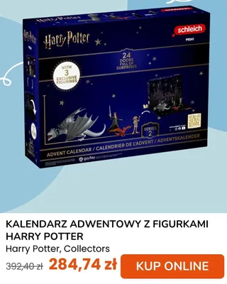 Kalendarz adwentowy z figurkami Harry Potter Collectors Schleich promocja w taniaksiazka.pl
