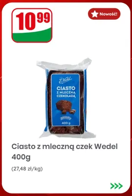 Ciasto z mleczną czekoladą E.Wedel promocja w Dino