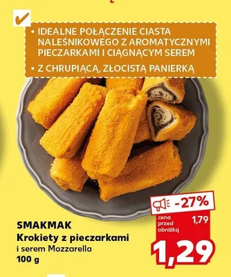 Krokiety z pieczarkami i serem Mozzarella promocja w Kaufland