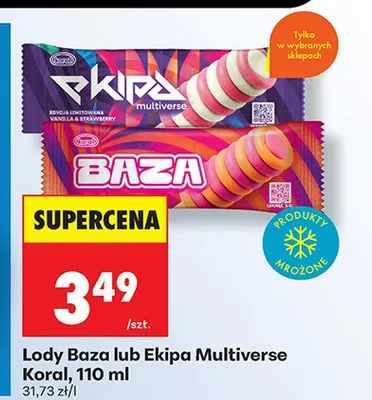 Lody Baza Koral promocja w Biedronka