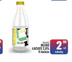 Mleko Łaciate 2,0% świeże promocja w Tomi Markt