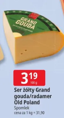 Ser żółty Grand gouda/radamer Old Poland promocja w Leclerc