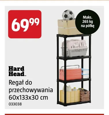 Regał do przechowywania 60x133x30 cm Hard Head promocja w Jula