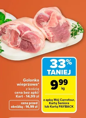 Golonka wieprzowa z kością promocja w Carrefour Market