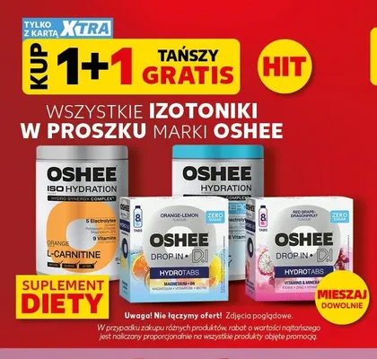 Izotoniki w proszku OSHEE promocja w Kaufland