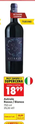 Wino czerwone wytrawne Astrale Rosso promocja w Biedronka