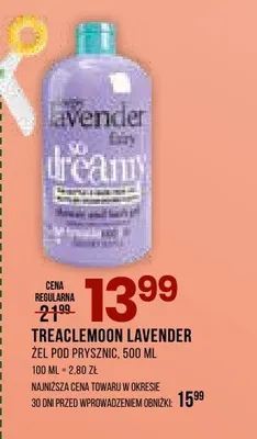Żel pod prysznic Treaclemoon Lavender promocja w Drogerie Natura