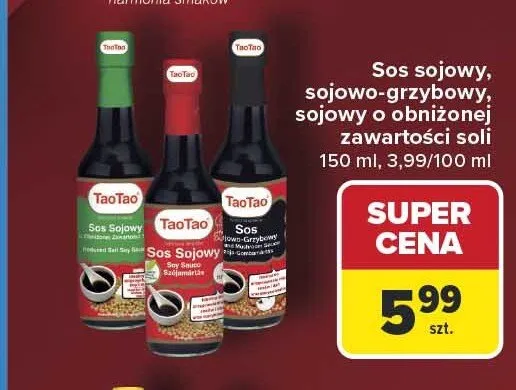 Sos sojowy TaoTao promocja w Carrefour