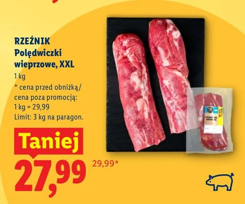 Polędwiczki wieprzowe promocja w Lidl