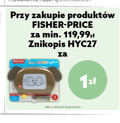 Znikopis Fisher-Price HYC27 promocja w Smyk