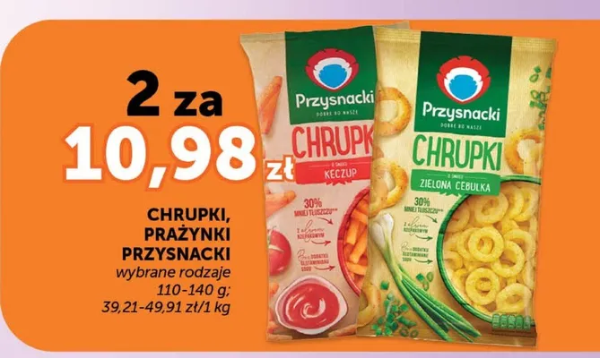 Chrupki Przysnacki różne rodzaje promocja w ABC